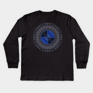 The Storm (Blue) Kids Long Sleeve T-Shirt